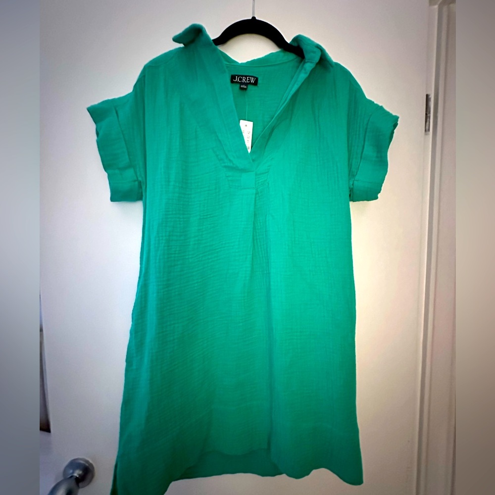 Green J. Crew dress NWT